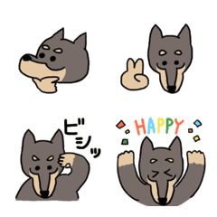 [LINE絵文字] 雑種犬あきさんの絵文字の画像