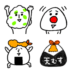 [LINE絵文字] おにぎり村～シュール～の画像