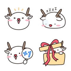 [LINE絵文字] White Deer Expressionの画像