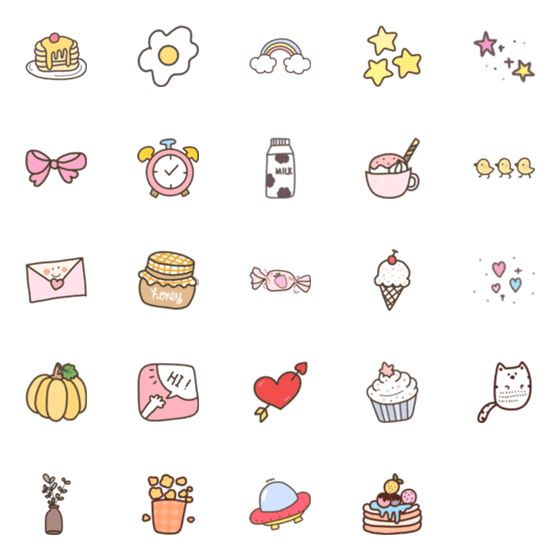 [LINE絵文字]little cutie everydayの画像一覧