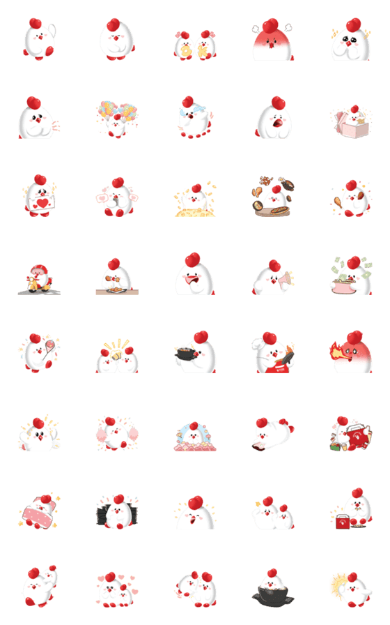 [LINE絵文字]Chicken Clubの画像一覧