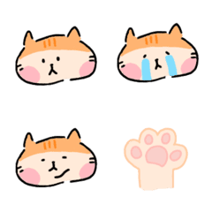 [LINE絵文字] fat orange catの画像