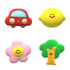 [LINE絵文字] cute things around 3Dの画像