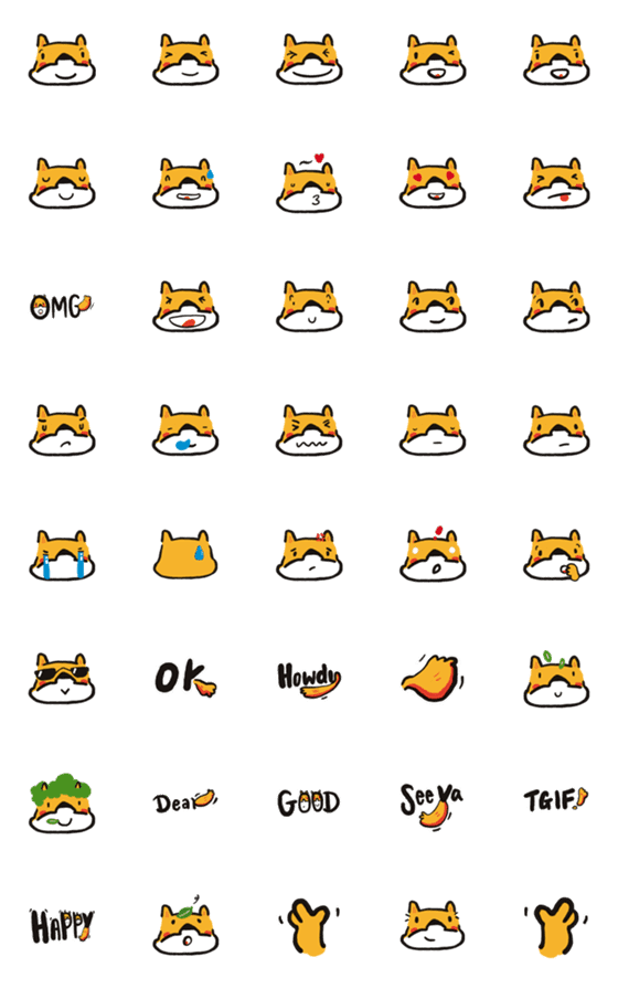 [LINE絵文字]SUHULITTLE Emoji Ver. 01の画像一覧