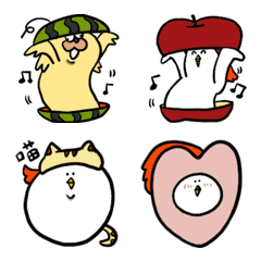 [LINE絵文字] Unfriendly chickenの画像