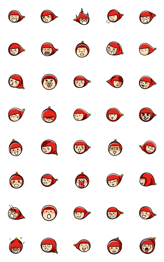 [LINE絵文字]Unique Little Red Riding Hoodの画像一覧