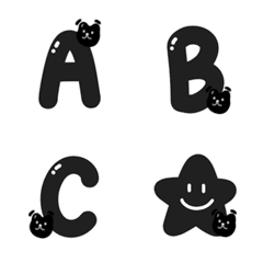 [LINE絵文字] Emoji English alphabetsの画像