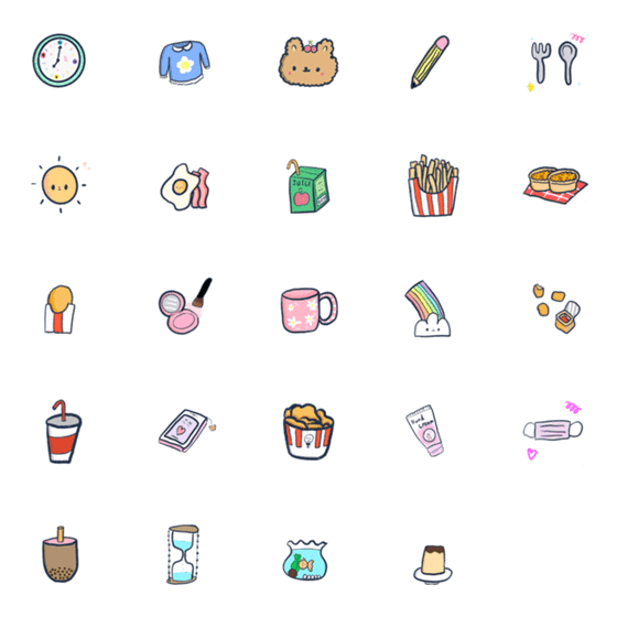 [LINE絵文字]My Cutie emojiの画像一覧