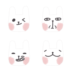 [LINE絵文字] Cute rabbit vol.1の画像