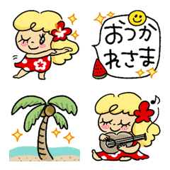 [LINE絵文字] aloha‼︎ロコガール❤️の画像