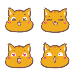 [LINE絵文字] Orenji Neko Expressionの画像