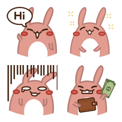 [LINE絵文字] Bunny boom boom Emojiの画像