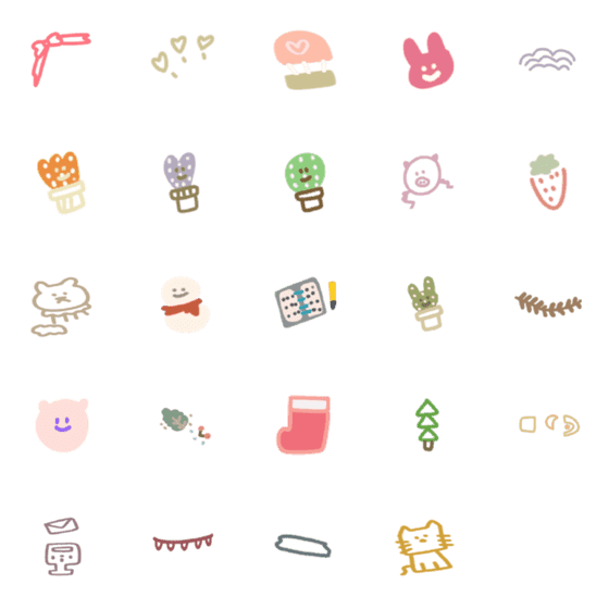 [LINE絵文字]Universal cute stickers2の画像一覧