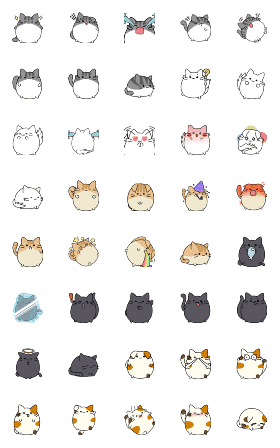 [LINE絵文字]Pet a Cat : Meow Meow Dayの画像一覧