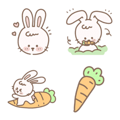 [LINE絵文字] emoji rabbit so cuteの画像