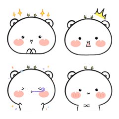 [LINE絵文字] A White Bear DuDu Emojiの画像