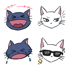 [LINE絵文字] 猫のエルとクール絵文字1の画像