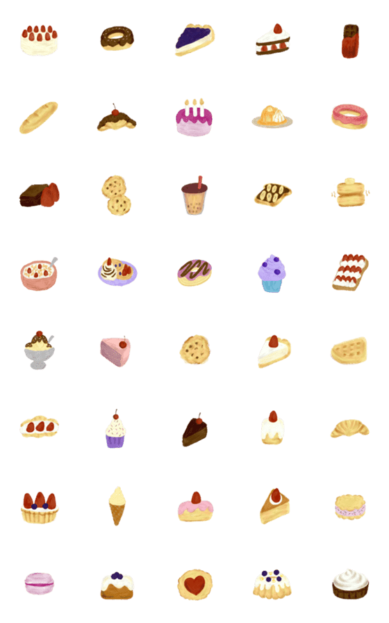 [LINE絵文字]Little bakeryの画像一覧