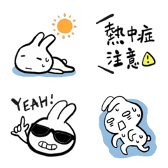 [LINE絵文字] 夏絵文字★暑っっ‼️(*_*)の画像