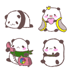 [LINE絵文字] Emoji ,panda so cuteの画像