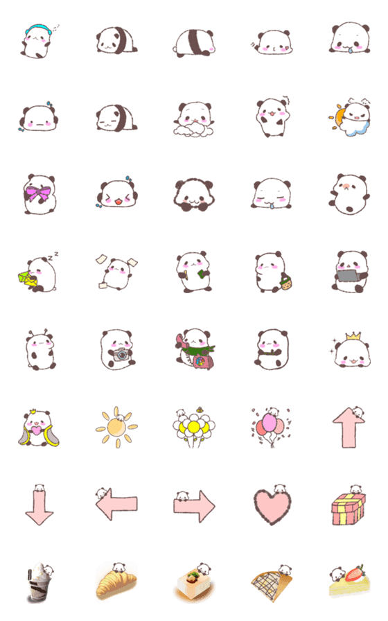 [LINE絵文字]Emoji ,panda so cuteの画像一覧