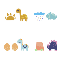 [LINE絵文字] The dinosaurs are coming！2の画像