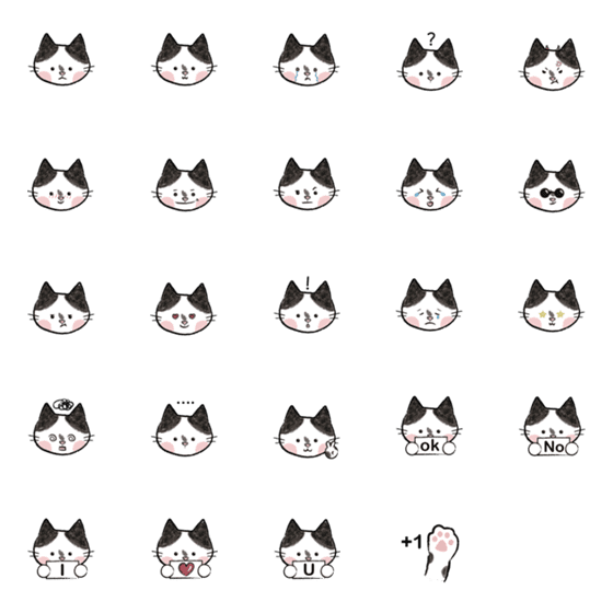 [LINE絵文字]little cat ponyoの画像一覧