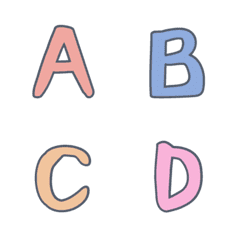 [LINE絵文字] English alphabet LV.4の画像