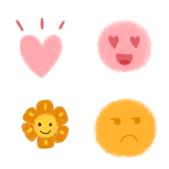 [LINE絵文字] Cute pastel colored emojisの画像