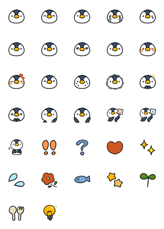 [LINE絵文字]penguin_emojiの画像一覧