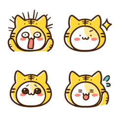 [LINE絵文字] とらにゃん 〜虎の威を借る猫〜の画像