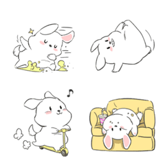 [LINE絵文字] DDOONGGAE is cutesy and excited！の画像