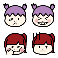 [LINE絵文字] saki and wakana's Emojiの画像