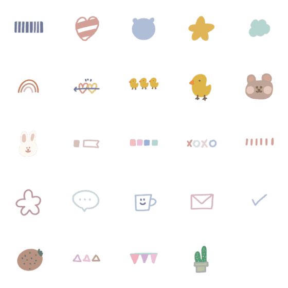 [LINE絵文字]Universal cute stickers4の画像一覧