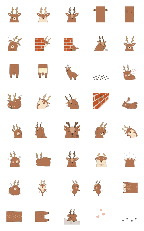 [LINE絵文字]Dear deerの画像一覧