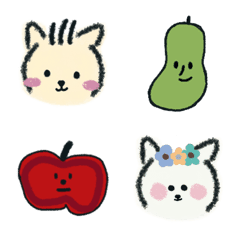 [LINE絵文字] Little creamyyyy and her friendsの画像