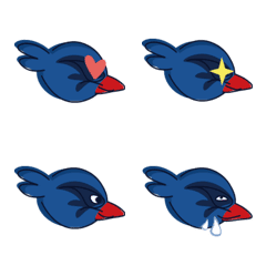 [LINE絵文字] TWLA Lacrosse Blue Magpie Emoticonsの画像