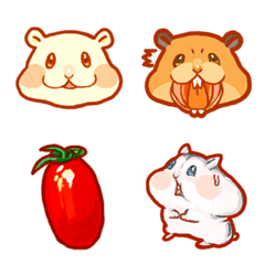 [LINE絵文字] many hamster and foodの画像