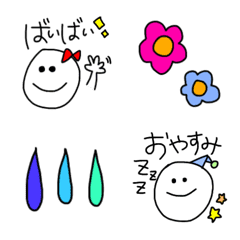 [LINE絵文字] シンプル かわいい 使いやすい4の画像