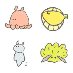 [LINE絵文字] Sea creatures Marine Life emojiの画像