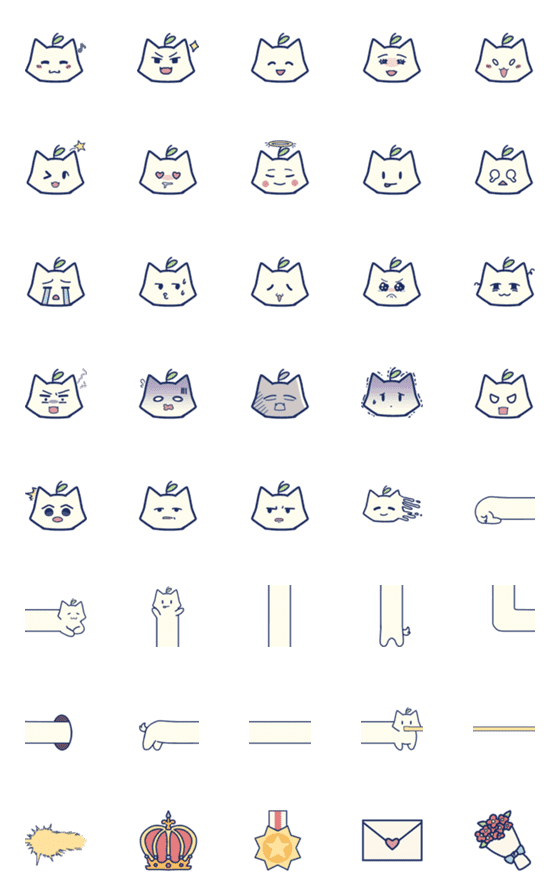 [LINE絵文字]Hi catの画像一覧