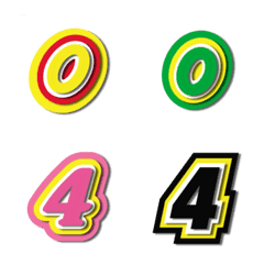 [LINE絵文字] Number emoji 44の画像