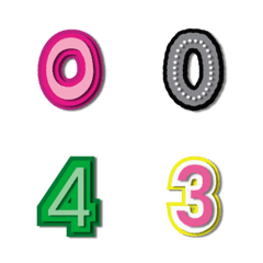 [LINE絵文字] Number emoji 43の画像