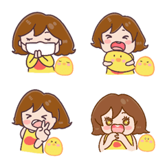 [LINE絵文字] Music and chickenの画像