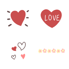 [LINE絵文字] Cute daily icon of heartの画像