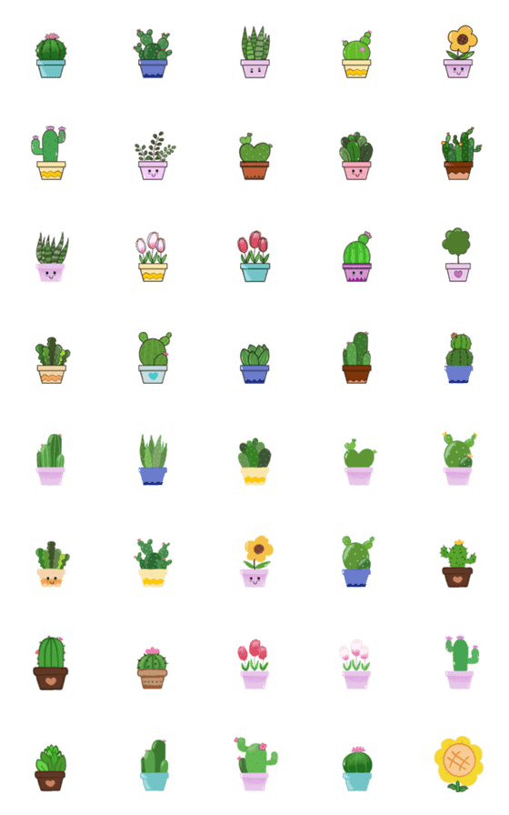 [LINE絵文字]Cactus 1の画像一覧