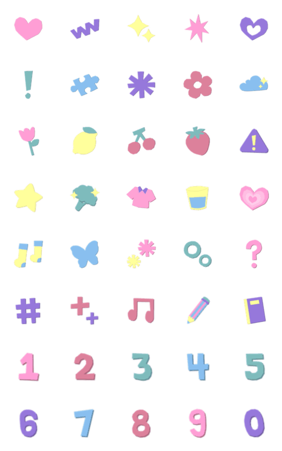 [LINE絵文字]kidcore emojiの画像一覧