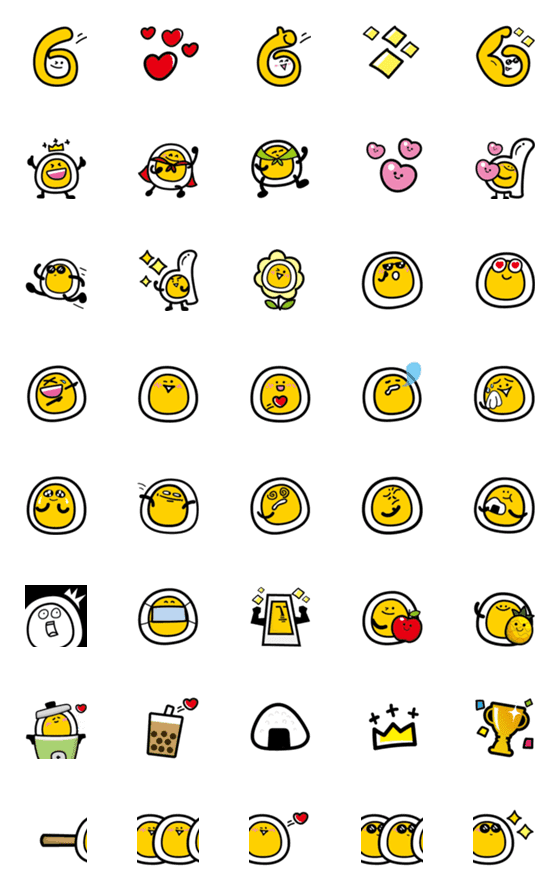 [LINE絵文字]The SIX ＆ OOD Emojiの画像一覧