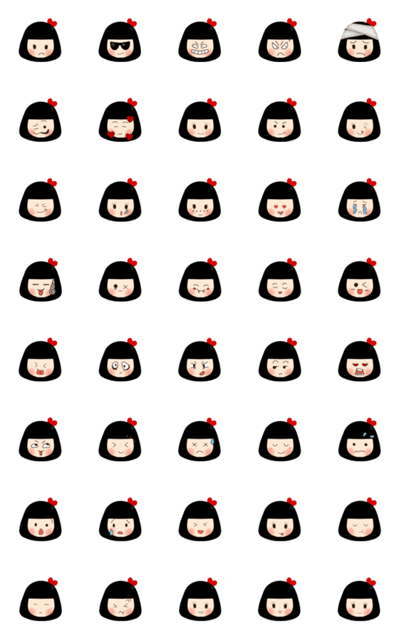 [LINE絵文字]Emoji. Little girlの画像一覧