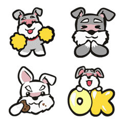 [LINE絵文字] Schnauzer Gang Emoji！の画像